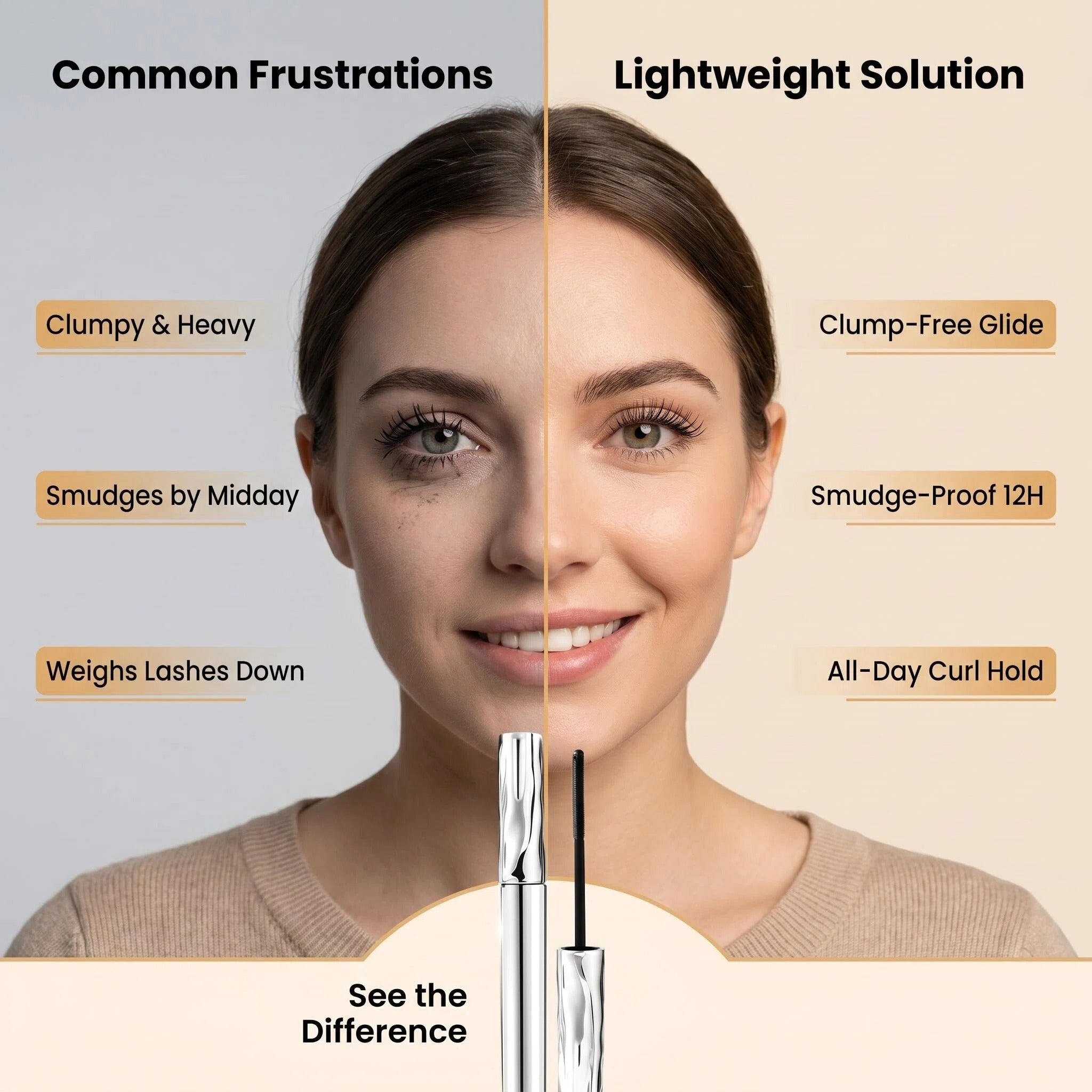 24 hours delivery from UK🚀Ultimate Waterproof & Sweatproof Lengthening & Curling Mascara👁️