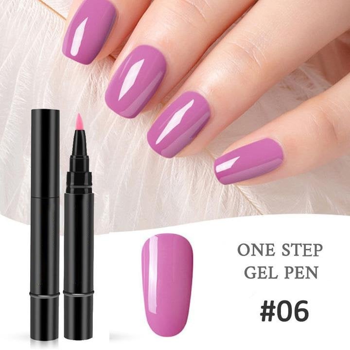 💅 Limited Time Buy 2 Get 1 Free ! ✨One Step Nail Gel Pen🎨Free handheld mini UV nail lamp💡