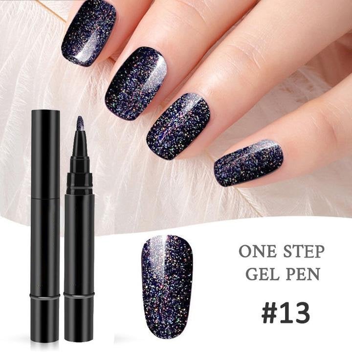 💅 Limited Time Buy 2 Get 1 Free ! ✨One Step Nail Gel Pen🎨Free handheld mini UV nail lamp💡