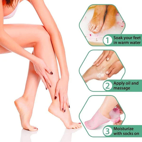 🔥Moisturizing Foot Mask Exfoliating Silicone Socks Beach Protective Socks