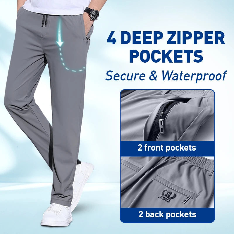 📢⏰Stretch Breathable Straight-Leg Casual Athletic Pants