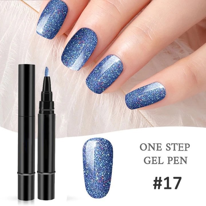 💅 Limited Time Buy 2 Get 1 Free ! ✨One Step Nail Gel Pen🎨Free handheld mini UV nail lamp💡