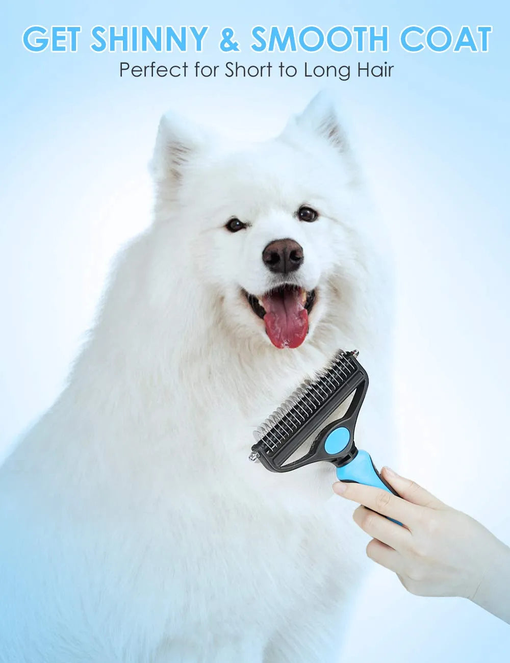 🐕 Sidste dags særpris! 🏆 Professionelt fældeværktøj til hunde og katte – skånsomt mod huden, effektiv pleje og komfortabelt greb ✂️