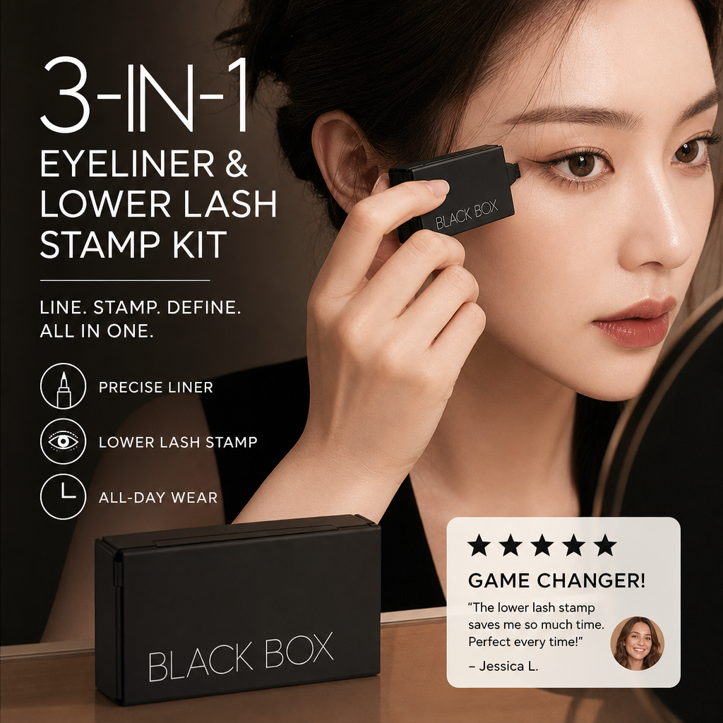 🥳2026 HOT SALE🥳💞50K+ SOLD!💄✨ 50% OFF! 3‑in‑1 Eyeliner & Lower Lash Stamp Kit – Stamp perfect wings & lashes in seconds. Waterproof, smudge‑proof. No steady hand needed! 👁️🖌️