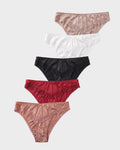 Silky Lace Seamless Bikini Underwear(5 pack)