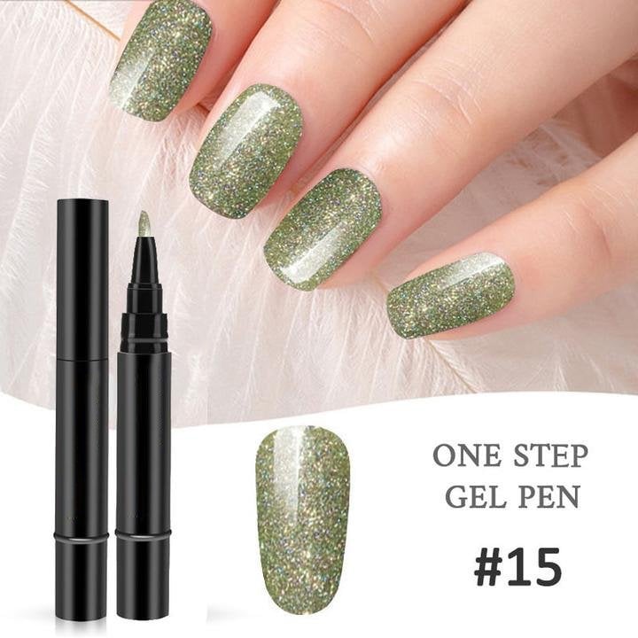 💅 Limited Time Buy 2 Get 1 Free ! ✨One Step Nail Gel Pen🎨Free handheld mini UV nail lamp💡