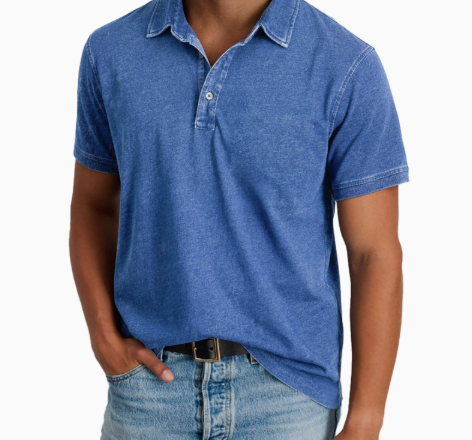 Mivanity Men's Rugged Washed Cotton Polo Shirt