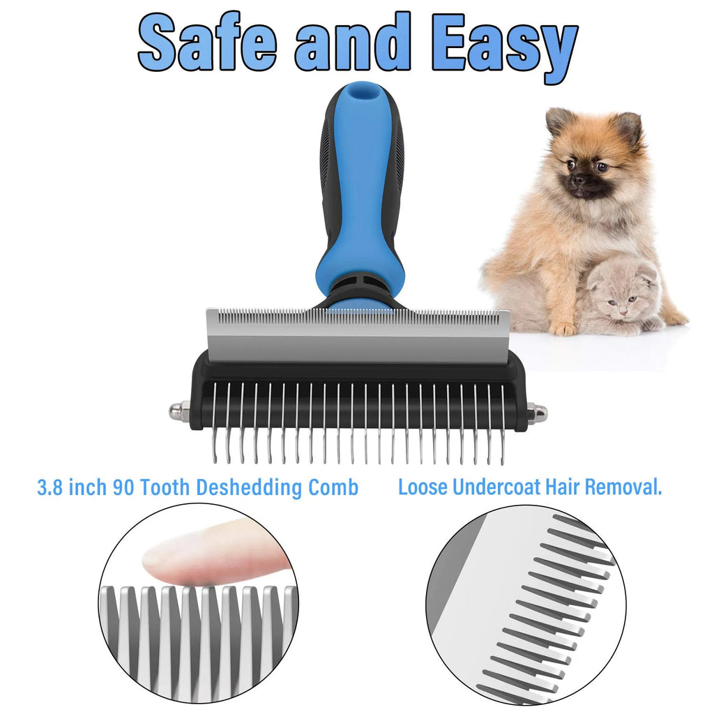 🐕 Sidste dags særpris! 🏆 Professionelt fældeværktøj til hunde og katte – skånsomt mod huden, effektiv pleje og komfortabelt greb ✂️