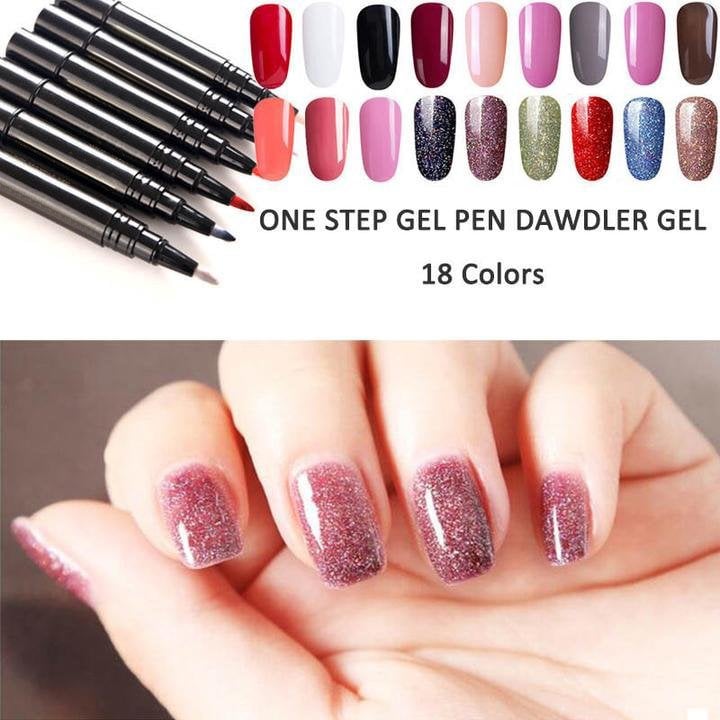 💅 Limited Time Buy 2 Get 1 Free ! ✨One Step Nail Gel Pen🎨Free handheld mini UV nail lamp💡