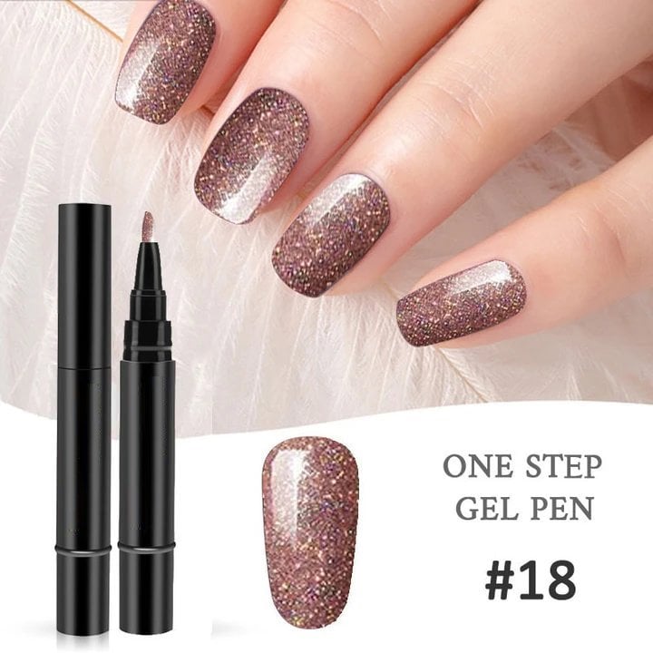 💅 Limited Time Buy 2 Get 1 Free ! ✨One Step Nail Gel Pen🎨Free handheld mini UV nail lamp💡