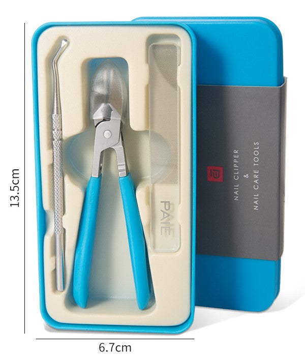 Anti-Splash Slant Edge Nail Clipper 3-Piece Set – Precise Cut | Safe Splash Guard