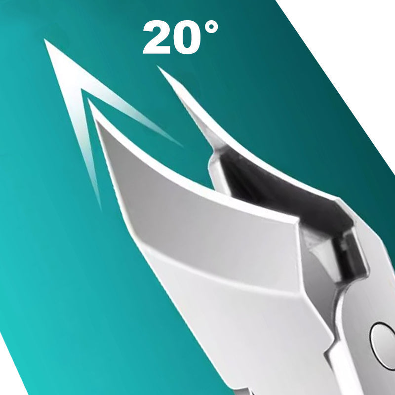 Anti-Splash Slant Edge Nail Clipper 3-Piece Set – Precise Cut | Safe Splash Guard