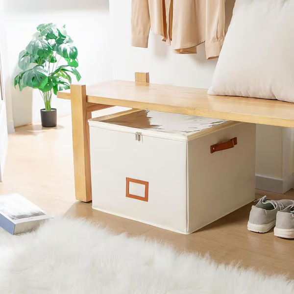 ⏰🔥BEGRÆNSET PERIODE 50% RABAT! 👟 Skostof Organizer Opbevaringsboks – Sammenfoldelig, Stor Kapacitet, Støvtæt & Åndbar til Skab & Soveværelse 🧺✨-DK