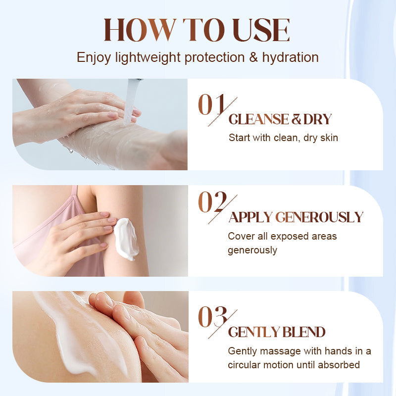 Let daglig UV-beskyttende solserum