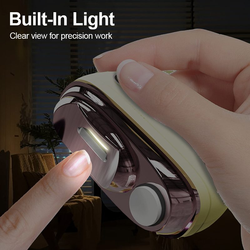2-in-1 Safe Electric Nail Clipper - gentle for kids and seniors