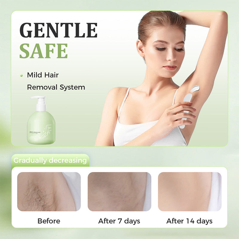 🧴 50% OFF NOW! 🪒 Gentle and Mild Set – Hair Removal Cream + Razor – Pain-Free for Sensitive Skin, No Dark Spots or Stubble 🌸