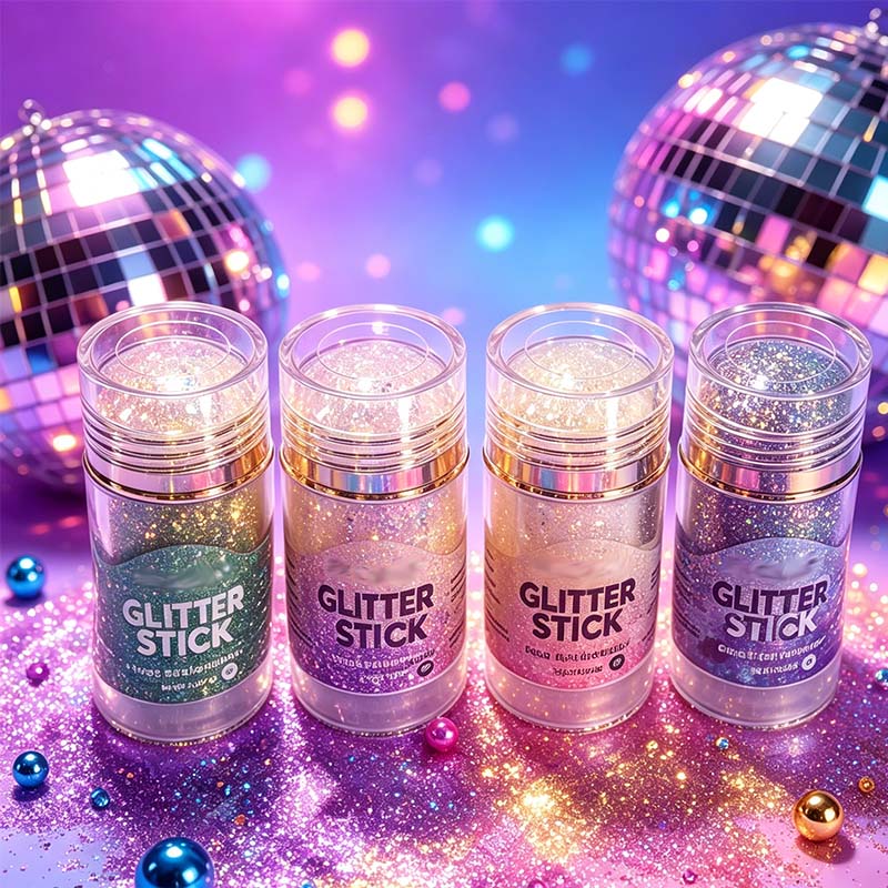 Flerbrugs Tyk Glitter Gelstift