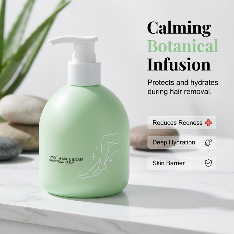 🌸 BEGRÆNSET TILBUD – 50 % RABAT! ✨ Skånsom hårfjerningscreme – Glat hud, ingen mørke pletter, med botaniske ingredienser 🧴