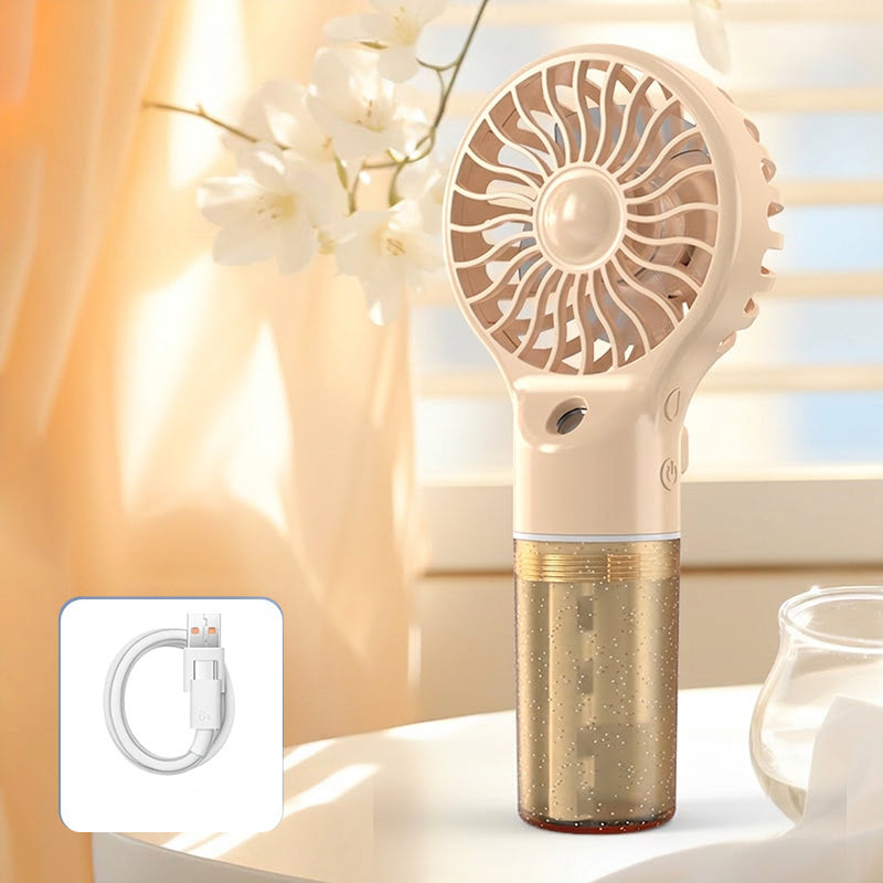 Portable Handheld Mist Cooling Fan